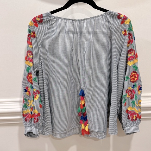 Anthropologie Embroidered Soleil Top by Floreat Size M - Picture 9 of 13